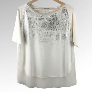 NWT Zara Metallic Shimmer Top